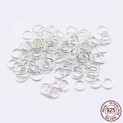 925 Sterling Silver Open Jump Rings X-STER-F036-02S-1x4mm-1