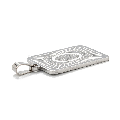 Non-Tarnish 304 Stainless Steel Pendants STAS-K216-48O-P-1