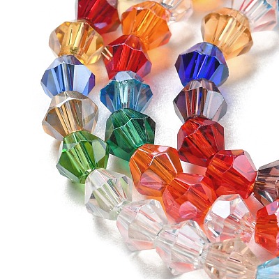 Transparent Electroplate Glass Beads Strands EGLA-A039-T2mm-A29-1