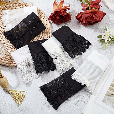 4pcs 2 Style Polyester Oversleeves AJEW-NB0004-02A-1