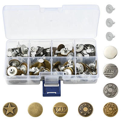 Iron Button Pins for Jeans BUTT-YW0001-01A-1