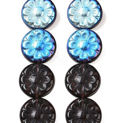 Czech Pressed Glass Beads GLAA-I061-48C-1