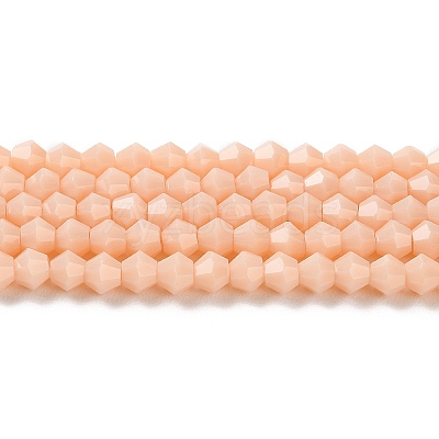 Opaque Solid Color Imitation Jade Glass Beads Strands GLAA-F029-P4mm-06-1