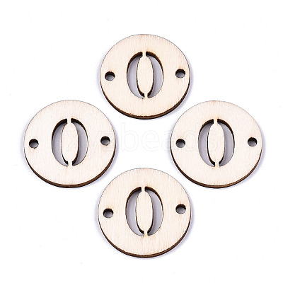 Unfinished Natural Poplar Wood Links Connectors WOOD-S045-138B-0-1