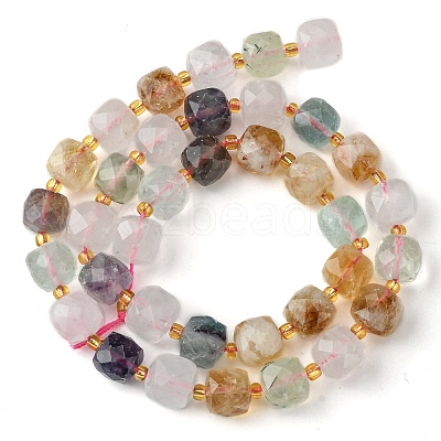 Natural Multi Color Quartz Beads Strands G-Q010-A26-01-1