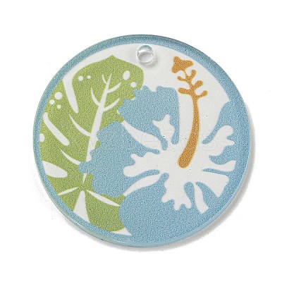 Opaque Acrylic Pendants BACR-C001-01C-1
