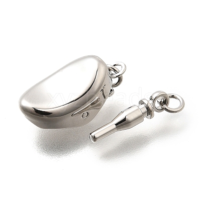 Oval Rack Plating Brass Box Clasps KK-S508-13P-1