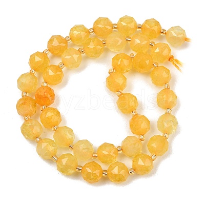 Dyed Imitation Jade Glass Beads Strands GL-Z001-02B-04-1
