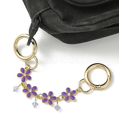 Zinc Alloy Spring Gate Rings Bag Extension Chains AJEW-BA00142-05-1