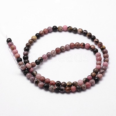 Natural Rhodonite Beads Strands X-G-D840-59-8mm-1