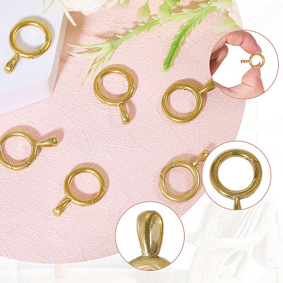 6Pcs Brass Twister Clasps FIND-CA0009-39-1