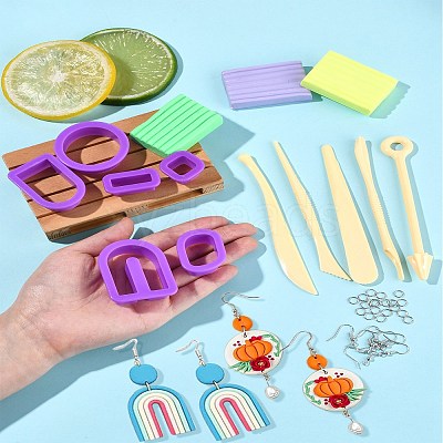 DIY Polymer Clay Dangle Earring Making Kits DIY-YWC0005-05A-1