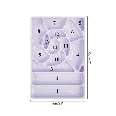 Nail Art Plastic Color Palettes MRMJ-GA0001-05-1