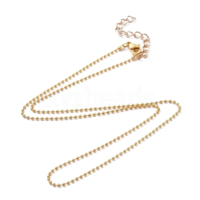 Brass Ball Chains Necklace Making NJEW-JN02838-02-1