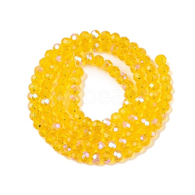 Electroplate Glass Beads Strands EGLA-A044-T4mm-L05-1