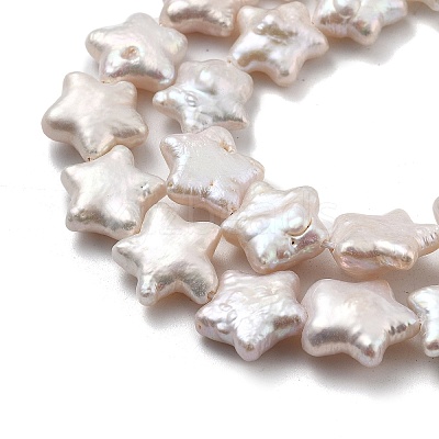Natural Baroque Keshi Pearl Beads Strands PEAR-P064-04B-02A-1
