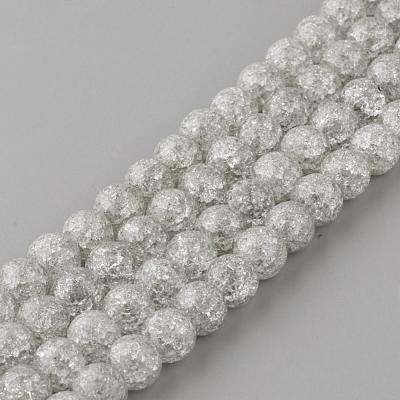 Synthetic Crackle Quartz Beads Strands GLAA-S134-6mm-09-1