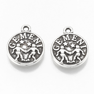 Tibetan Style Alloy Charms TIBE-Q084-05AS-LF-1
