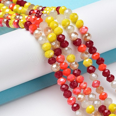 Glass Beads Strands EGLA-A034-M4mm-01-1
