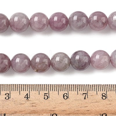 Natural Purple Madagascar Rose Quartz Beads Strands G-Z115-C02-10mm-1