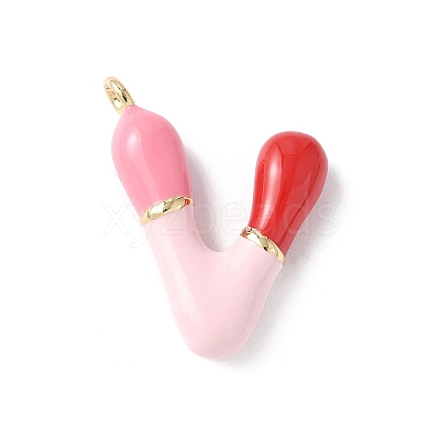 Brass Enamel Pendants KK-E093-03G-V-01-1