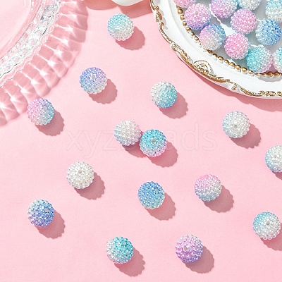 30Pcs Imitation Pearl Acrylic Beads OACR-YW0002-30D-1