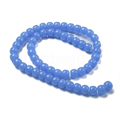 Imitation Jade Glass Beads Strands GLAA-NH0002-A02-1