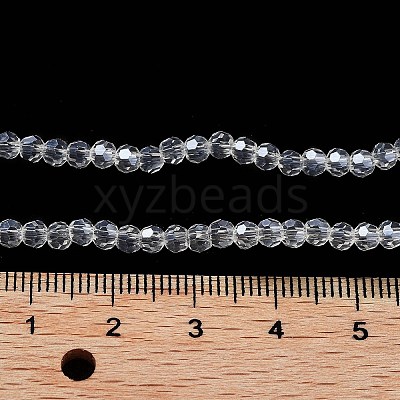 Electroplate Transparent Glass Beads Strands X-EGLA-A035-T3mm-A19-1