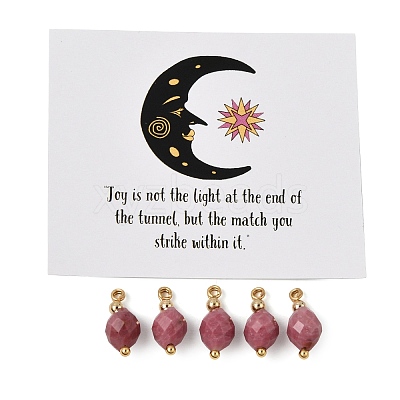 Natural Rhodonite Pendants GG-CBACE45-03G-03-1
