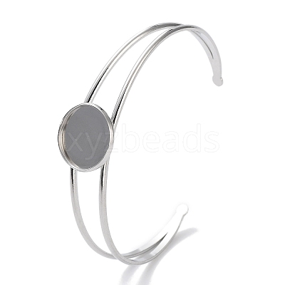 Non-Tarnish 304 Stainless Steel Bracelets Setting Making BJEW-B090-03C-P-1