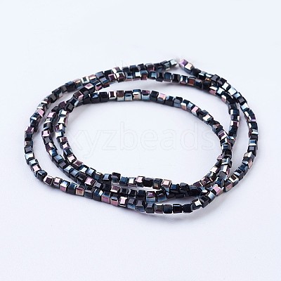 Electroplate Glass Beads Strands LS-EGLA-F121-HP-A03-1