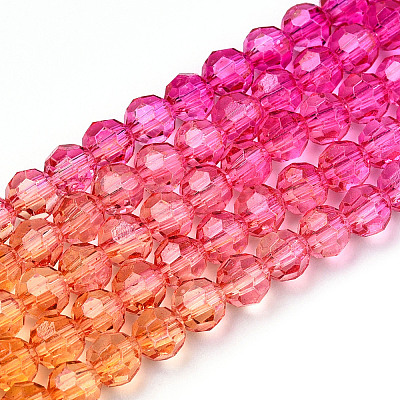 Transparent Glass Beads Strands LS-GLAA-E036-07K-1