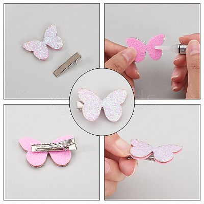 Iron Alligator Hair Clip Findings IFIN-PH0024-38P-1
