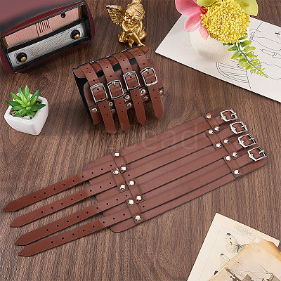 1Pc Viking PU Leather Cord Bracelets BJEW-CL0001-46A-1