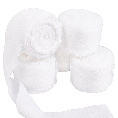 5 Rolls 5M Satin Frayed Ribbon SRIB-DR0001-01B-1