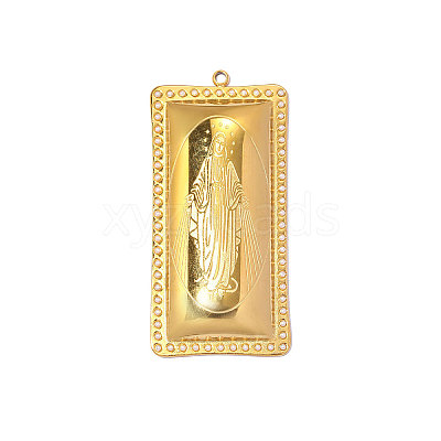 304 Stainless Steel & ABS Imitation Pearl Pendants STAS-OY014-63G-1