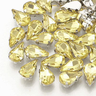 Sew on Rhinestone RGLA-T035-6x10mm-22-1