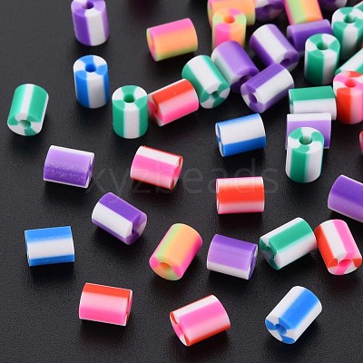 Fixed Mixed 5 Style Handmade Polymer Clay Beads CLAY-S096-012E-1