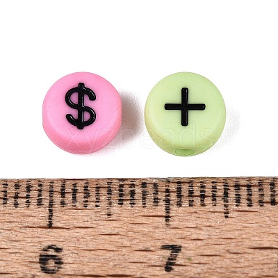 Opaque Acrylic Beads SACR-Q001-10E-1