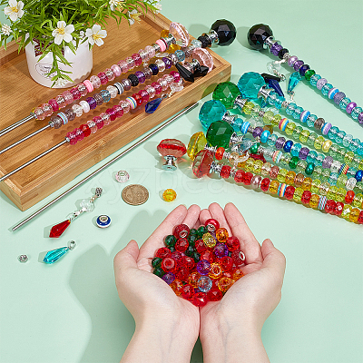 DIY Resin & Acrylic & Glass Drawer Knob Garden Stake Making Kits DIY-OC0014-01-1