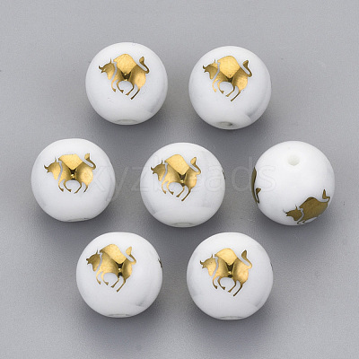 Electroplate Glass Beads EGLA-S178-11E-02-1