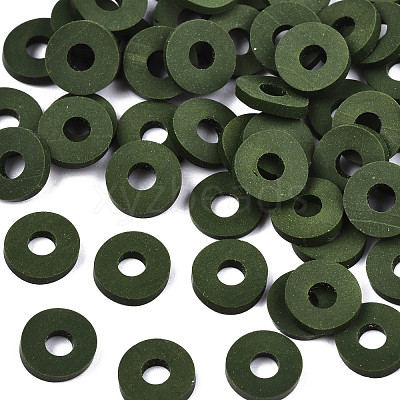 Handmade Polymer Clay Beads CLAY-Q251-6.0mm-81-1