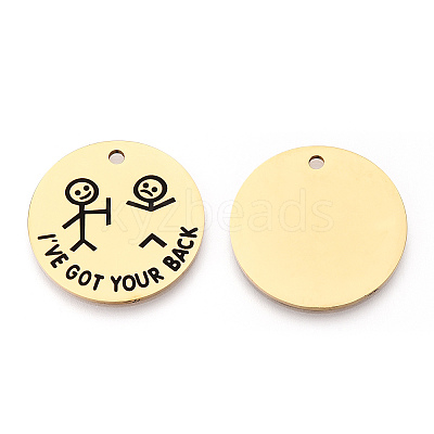 201 Stainless Steel Pendants LS-STAS-T064-37G-17-1