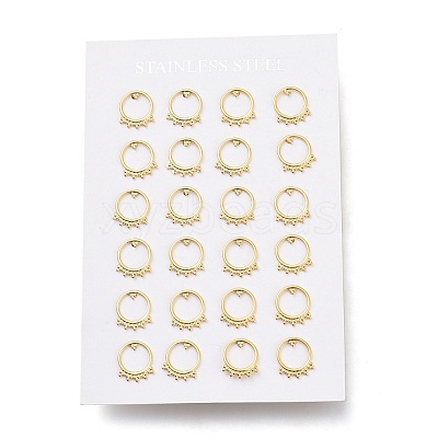 304 Stainless Steel Stud Earrings EJEW-H100-03G-1