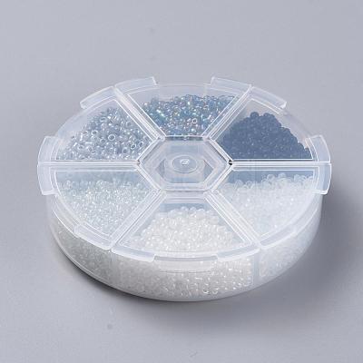 6 Colors 12/0 Glass Seed Beads SEED-X0052-03A-2mm-1