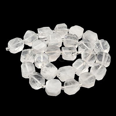 Natural Quartz Crystal Beads Strands G-I394-D27-1