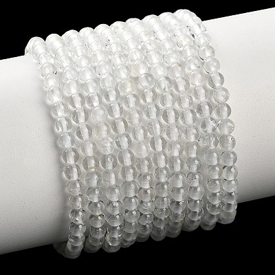 Natural White Topaz Beads Strands X-G-P627-3mm-02-1