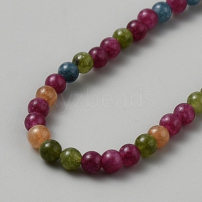 Nautral Tourmaline Round Beads Wrap Bracelets BJEW-WH0011-111-1