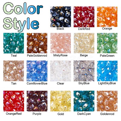 Electroplate Glass Beads EGLA-PH0003-04-1