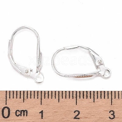 Sterling Silver Leverback Hoop Earrings Findings X-STER-A002-236-1